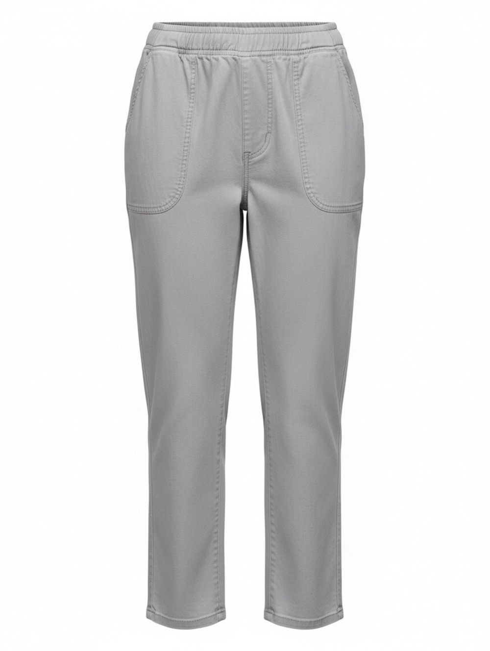 d&Co Denim + Company Pull-On Capri Jeans Women's XLP Gray Wash Elastic Waist